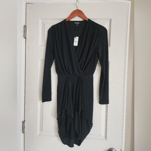 Express Black Tie Front Dress